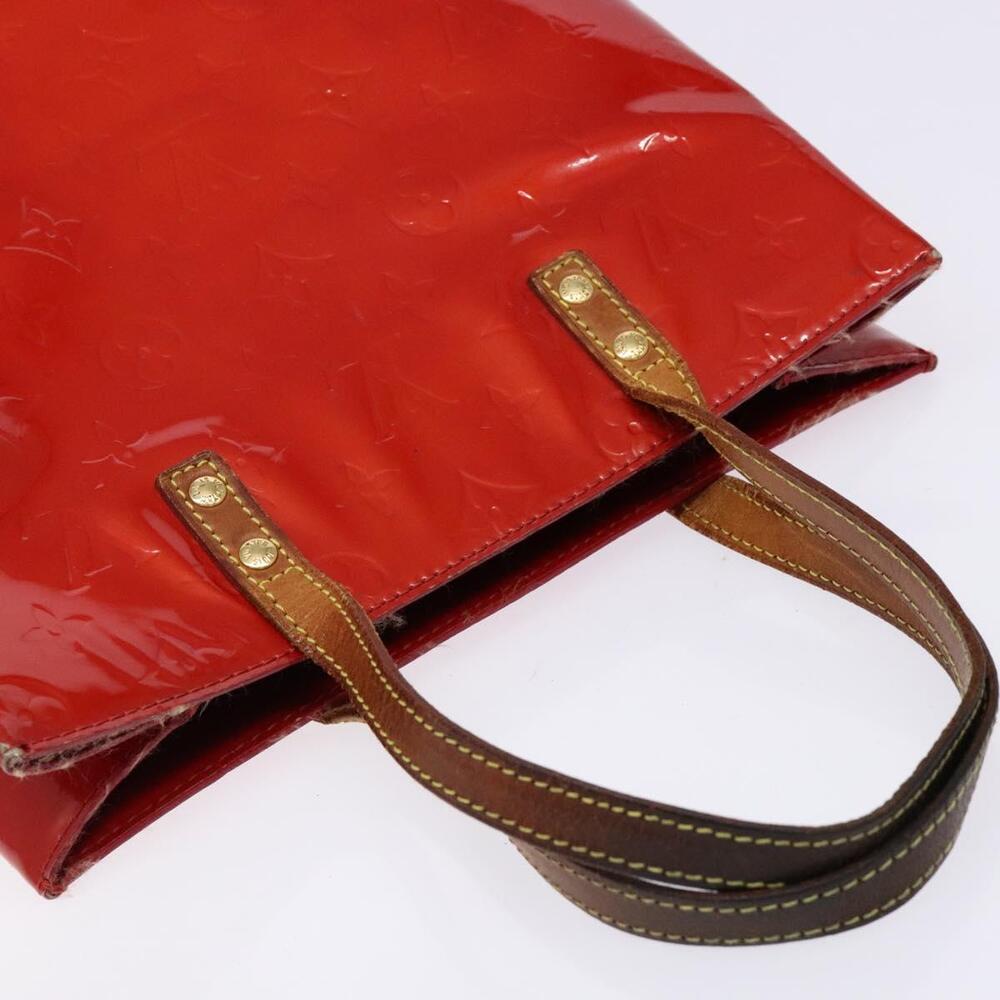 LOUIS VUITTON Monogram Vernis Reade MM Hand Bag Red Rouge M91086 - Picture 6 of 12